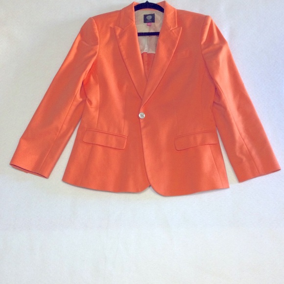 Vince Camuto Orange Blazer Size P 